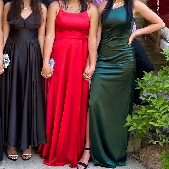 Mermaid One-Shoulder Slit Dress - Picture 3 of 5